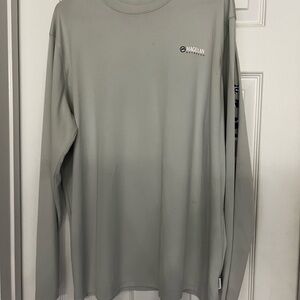 Magellan Outdoors Men's Light Gray Long Sleeve Tee